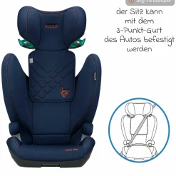 Kindersitz Sora-Fix i-Size ab 3,5 Jahre - 12 Jahre (100 cm - 150 cm) mit Isofix nur 5,5 kg - Beach Yellow