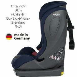 Kindersitz Sperling-Fix i-Size 76 cm - 150 cm / ab 15 Monate bis 12 Jahre mit Isofix & Top Tether - Atlantic Blue - Kollektion 2024