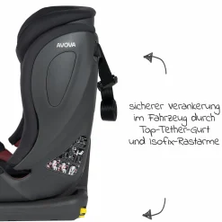 Kindersitz Sperling-Fix i-Size 76 cm - 150 cm / ab 15 Monate bis 12 Jahre mit Isofix & Top Tether - Koala Grey - Kollektion 2024