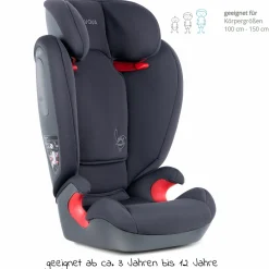 Kindersitz Star i-Size 100 cm - 150 cm / 3 Jahre bis 12 Jahre - Atlantic Blue - Koala Grey - Kollektion 2025