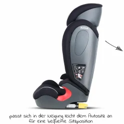 Kindersitz Star-Fix i-Size 100 cm - 150 cm / 3 Jahre bis 12 Jahre mit Isofix - Pearl Black - Kollektion 2025