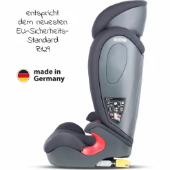 Kindersitz Star-Fix i-Size 100 cm - 150 cm / 3 Jahre bis 12 Jahre mit Isofix - Koala Grey - Kollektion 2025