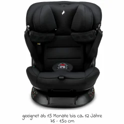 Kindersitz Taos 360 midi 15 Monate - 12 Jahre (76 cm - 150 cm) drehbar inkl. Isofix-Basis & Toptether - Black - Kollektion 2025