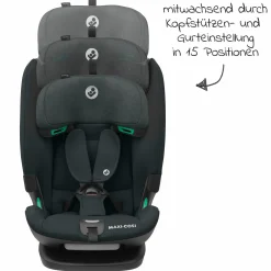 Kindersitz Titan Plus i-Size ab 15 Monate - 12 Jahre (76 cm-150 cm) (9-36 kg) mit G-Cell Seitenaufprallschutz, Isofix & Top Tether - Authentic Graphite - Kollektion 2025