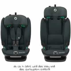 Kindersitz Titan Plus i-Size ab 15 Monate - 12 Jahre (76 cm-150 cm) (9-36 kg) mit G-Cell Seitenaufprallschutz, Isofix & Top Tether - Authentic Graphite - Kollektion 2025