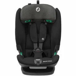 Kindersitz Titan Plus i-Size ab 15 Monate - 12 Jahre (76 cm-150 cm) (9-36 kg) mit G-Cell Seitenaufprallschutz, Isofix & Top Tether - Authentic Black - Kollektion 2025