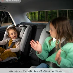 Kindersitz Titan Plus i-Size ab 15 Monate - 12 Jahre (76 cm-150 cm) (9-36 kg) mit G-Cell Seitenaufprallschutz, Isofix & Top Tether - Authentic Black - Kollektion 2025