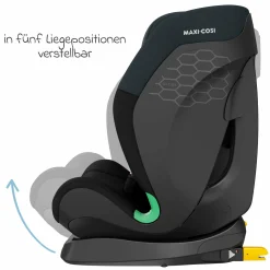 Kindersitz Titan S i-Size ab 15 Monate - 12 Jahre (76 cm - 150 cm) mit G-Cell Seitenaufpralltechnologie mit Isofix & Top Tether - Tonal Black - Kollektion 2025