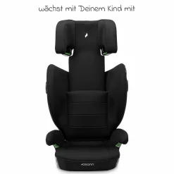 Kindersitz Volpo SP Isofix ab 3 Jahre - 12 Jahre (100 cm - 150 cm) mit Isofix - Black - Kollektion 2025
