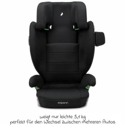 Kindersitz Volpo SP Isofix ab 3 Jahre - 12 Jahre (100 cm - 150 cm) mit Isofix - Black - Kollektion 2025
