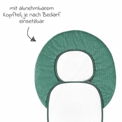 Kindersitz-Auflage Babycool für ein angenehmes Sitzgefühl - Cool Cord - Eucalyptus - Kollektion 2024