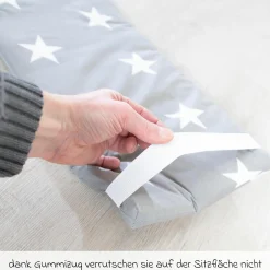 Kindersitzgruppe mit Sitzauflagen und Sonnenschirm - Little Stars - Teakholzfarben