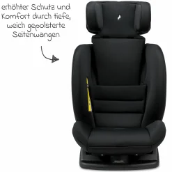 Kindersitz-Reboarder Huddle 2 i-Size ab Geburt -12 Jahre (40 cm - 150 cm) Befestigung mit Fahrzeuggurt - Nero - Kollektion 2025