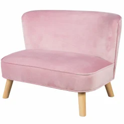 Kindersofa gepolster, mit Samtstoff bezogen - Lil Sofa - Rosa Mauve