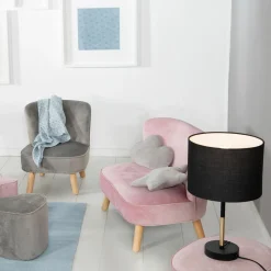 Kindersofa gepolster, mit Samtstoff bezogen - Lil Sofa - Rosa Mauve