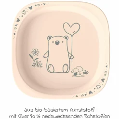Kinderteller 2er Pack eat green - Lila