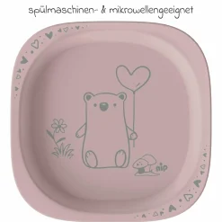 Kinderteller 2er Pack eat green - Lila