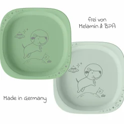 Kinderteller 2er Pack eat green - Grün