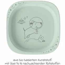 Kinderteller 2er Pack eat green - Grün