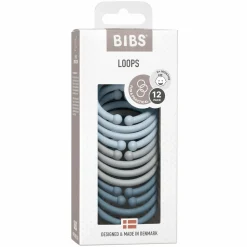 Kinderwagenkette - Loops 12er Pack - Cloud / Baby Blue / Petrol