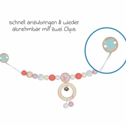 Kinderwagenkette - Papageientaucher - Rosa