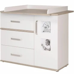 Kinderzimmer Moritz Baby mit 3-türigem Schrank, Bett, breiter Wickelkommode