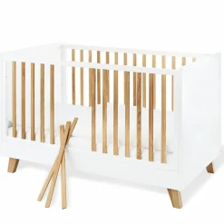 Kinderzimmer Pan mit 3-türigem Schrank, Bett, breiter Wickelkommode