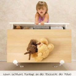 Kippsicherung für Möbel - 2 Bänder - Weiß