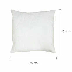 Kissen Bamboo 80 x 80 cm - Weiß