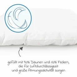 Kissen Daunen 40 x 60 cm