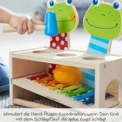 Klang-Klopfbank - Froschkonzert