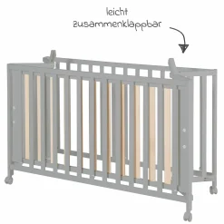 Klappbett 2-fach höhenverstellbar 60 x 120 cm - Taupe - Kollektion 2024