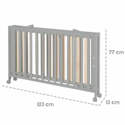 Klappbett 2-fach höhenverstellbar 60 x 120 cm - Taupe - Kollektion 2024