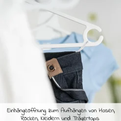 Kleiderbügel für Babys und Kinder (22 Stück) - Weiß