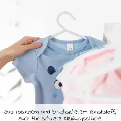Kleiderbügel für Babys und Kinder (22 Stück) - Weiß