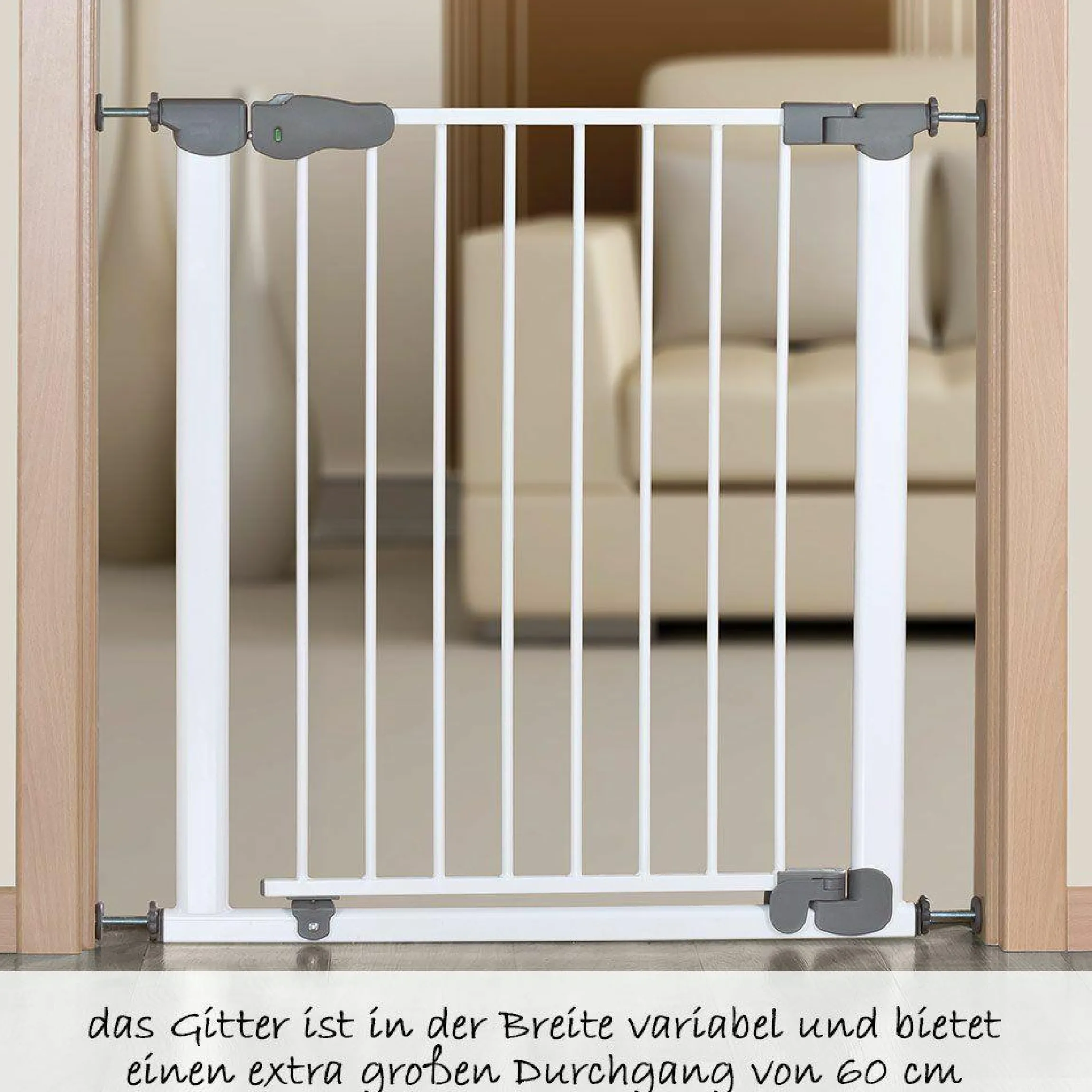 Klemmgitter I-Gate Auto Close Metall 77,5 - 83,5 cm