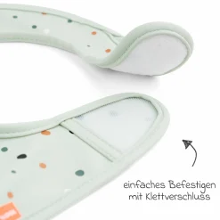 Klett-Lätzchen 2er Pack - Croco - Grün