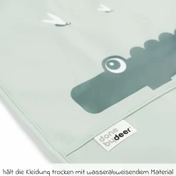Klett-Lätzchen 2er Pack - Croco - Grün