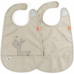 Klett-Lätzchen 2er Pack - Lalee - Sand