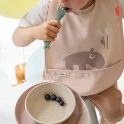 Klett-Lätzchen 2er Pack - Ozzo - Powder