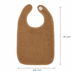 Klett-Lätzchen 3er Pack Frottee 25 x 34 cm - OffWhite / Sand / Toffee