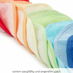 Klett-Lätzchen 10er Pack Frottee mit Folienrückseite