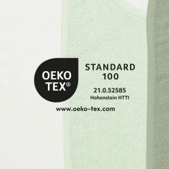 Klett-Lätzchen 3er Pack Frottee 25 x 34 cm - OffWhite / Soft Green / Forest Green