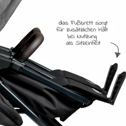 Kombi-Einheit (1 x Wanne / Sitz) für Duo 2 - Premium Grau - Kollektion 2025