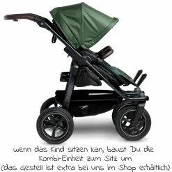 Kombi-Einheit (1 x Wanne / Sitz) für Duo 2 - Olive - Kollektion 2025