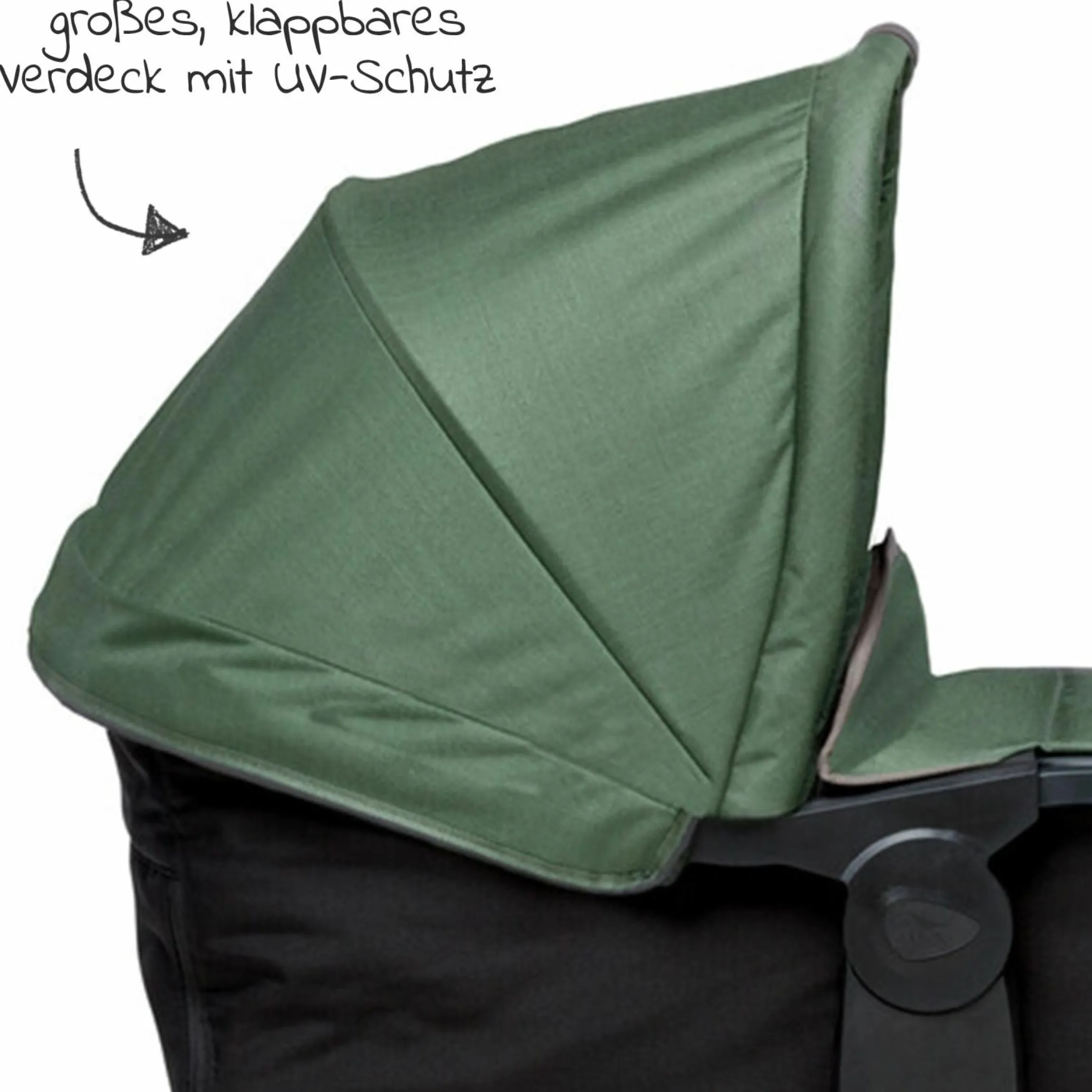 Kombi-Einheit (1 x Wanne / Sitz) für Duo 2 - Olive - Kollektion 2025