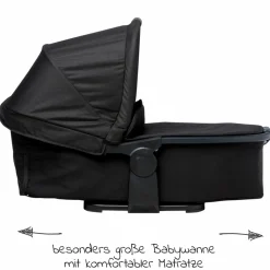 Kombi-Einheit (1 x Wanne / Sitz) für Duo 2 - Schwarz - Kollektion 2025