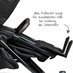 Kombi-Einheit (1 x Wanne / Sitz) für Duo 2 - Schwarz - Kollektion 2025