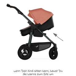 Kombi-Einheit (Wanne & Sitz) für Mono 3/4 & Pro - Lachs - Kollektion 2025