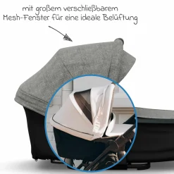 Kombi-Einheit (Wanne & Sitz) für Mono 3/4 & Pro - Premium Grau - Kollektion 2025